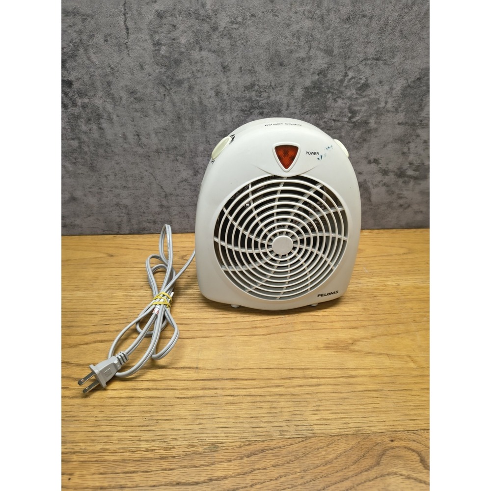 Pelonis HF-0003 Fan-Forced Space Heater White 120V 3 Heat Auto Shut-Off